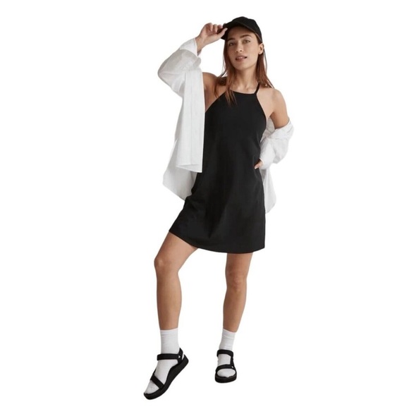 Madewell Women Black Flex Fitness Dress Size Large Tennis Activewear Workout - Picture 1 of 8
